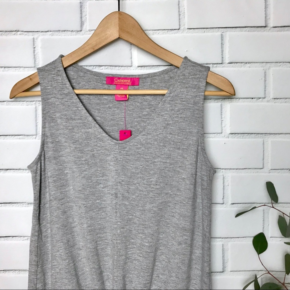 ✨HP✨NWT Catherine Malandrino V-Neck Knot Front Top - Picture 5 of 7